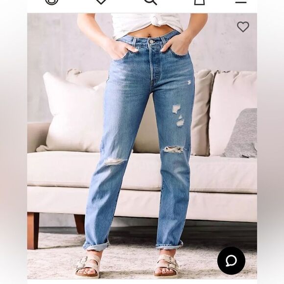 Levis 501 Straight Leg High Rise Jeans | 29 - Picture 1 of 10